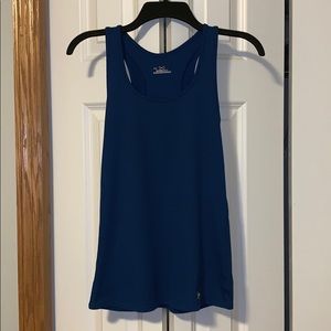 Blue Under Armour ribbed racerback tank
